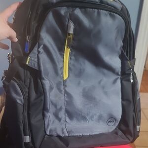Dell Gray and Black Modern Backpack with Durable Design